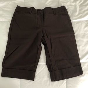Brown Long Shorts/Capris